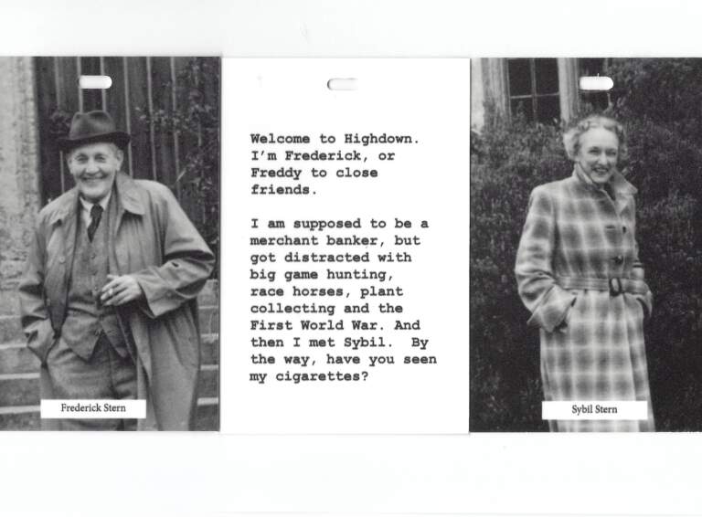 4.Highdown Gardens Royal tour lanyards research and text by Hamish. Design by Subway Exhibitions 2022 768x566