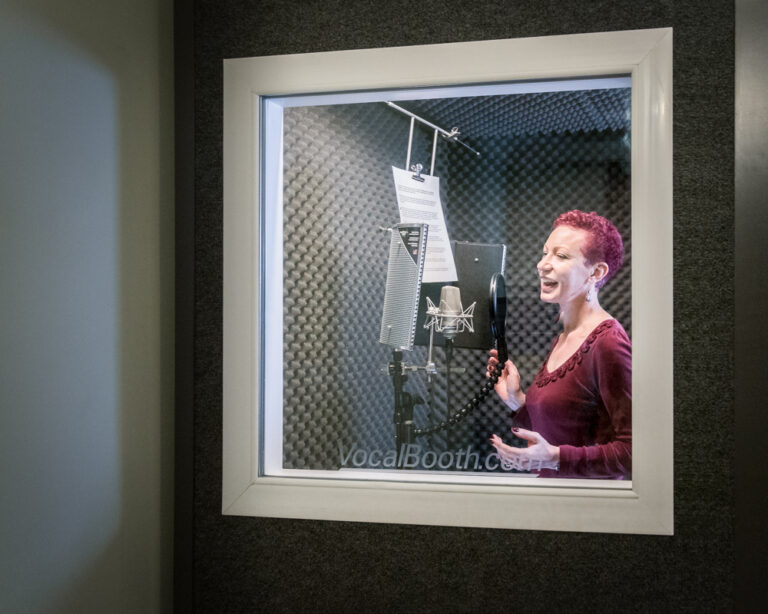Liz Drury Voiceovers Recording Booth 768x614